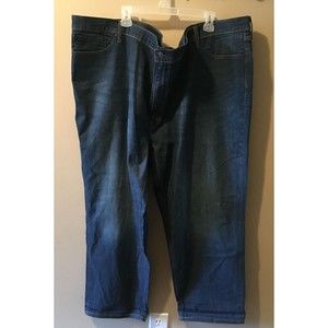 Levi's 541 Blue Jeans Men's Sz 58X32 Dark Wash Athletic Taper Stretch Cotton